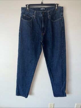 Lands' End Women’s Relaxed Fit Dark Blue Jeans